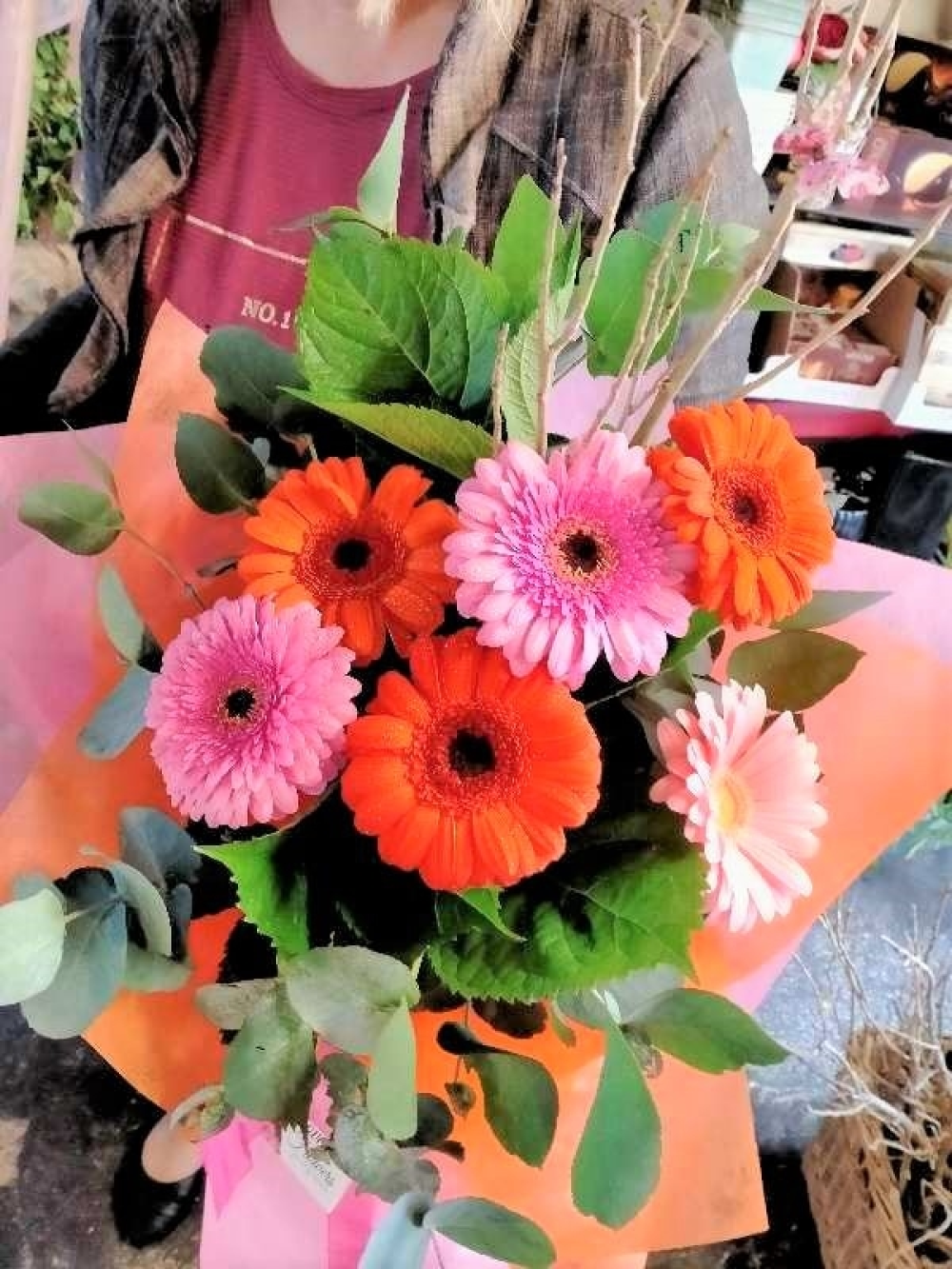 Pink and Orange Gerberas