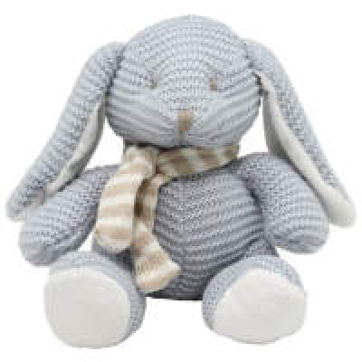 Blue Bunny With Scarf - A Cute blue bunny with a scarf on is a perfect add on to your flowers. 23CmH