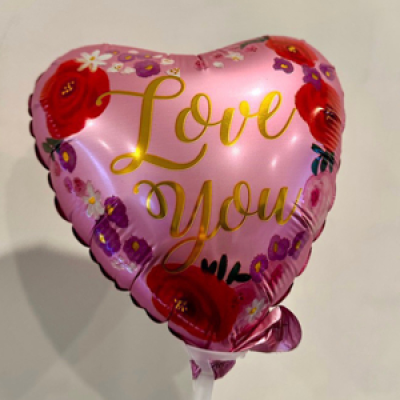 Love you Balloon - Perfect add on to your flowers and a keepsake